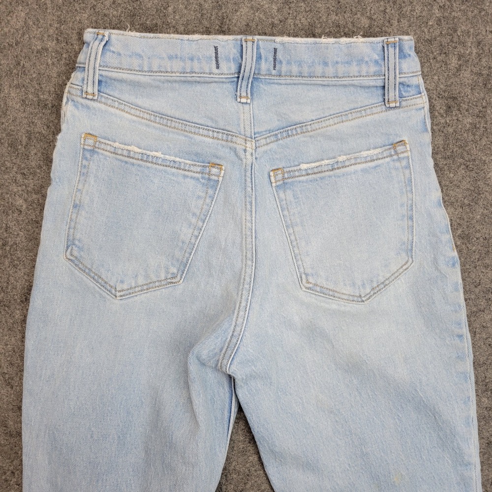 Abercrombie Fitch Jeans Womens 27/4 Blue Ultra High Rise The Kick Flare Y2K - Picture 7 of 14